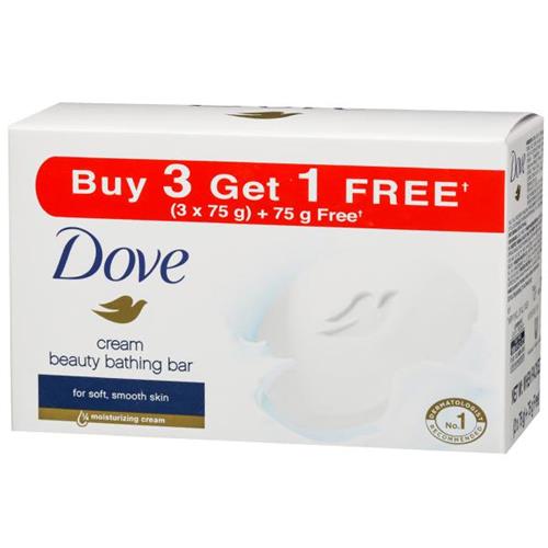 DOVE BEAUTY BATHING BAR 75g(3+1)